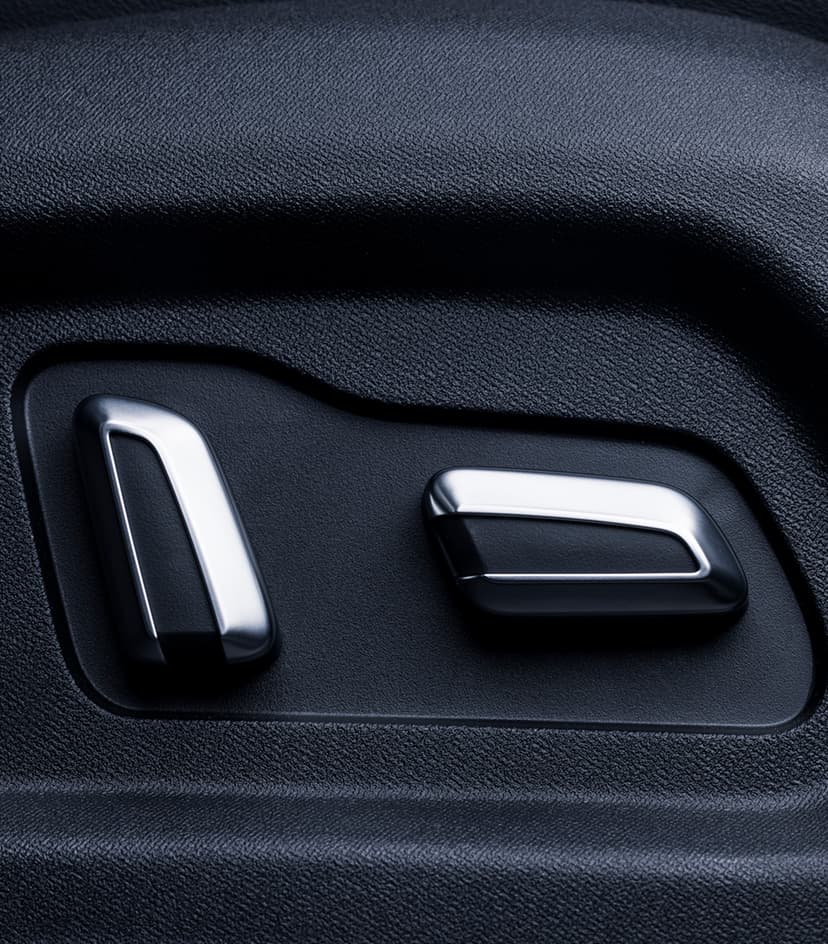 6 way adjustable front seats