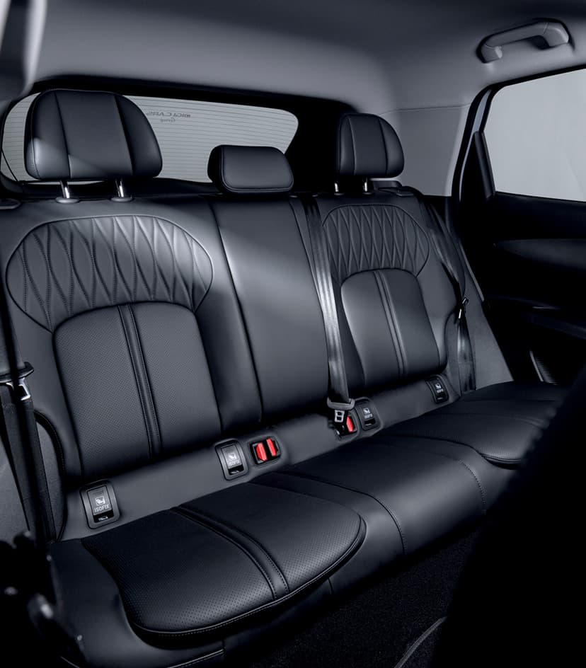 Comfortable rear seating